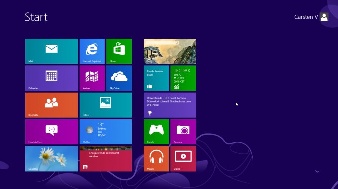 Windows8 - Startbildschirm